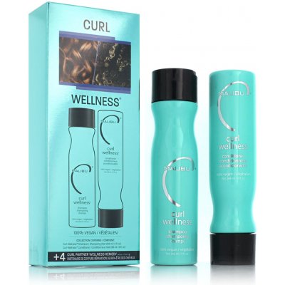 Malibu C Curl Wellness Collection šampon 266 ml + kondicionér 266 ml dárková sada – Hledejceny.cz