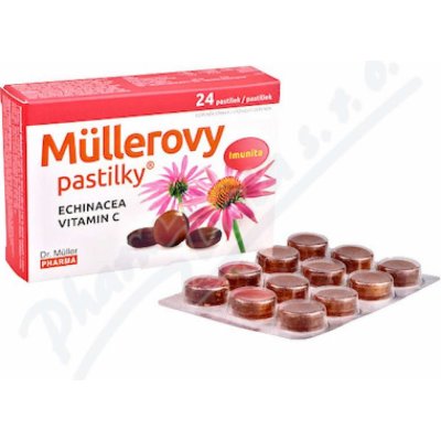 Dr. Müller Müllerovy pastilky s echinaceou 24 pastilek – Hledejceny.cz