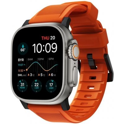 Nomad Rugged Strap Orange/Black Apple Watch 42/44/45/Ultra 49mm NM01217985 – Zboží Mobilmania