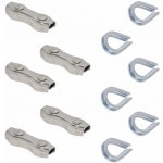 Sada lanových očnic pro vytvoření oka + dvojité spojky na ohradníkové vodiče do 6 mm – Sleviste.cz