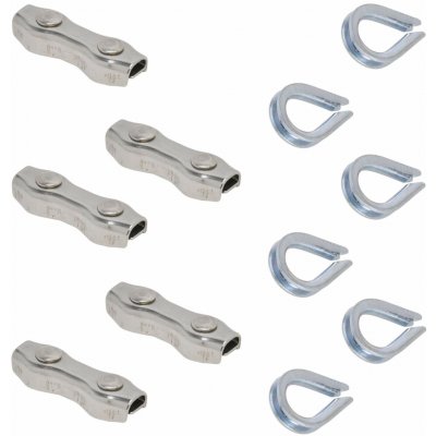 Sada lanových očnic pro vytvoření oka + dvojité spojky na ohradníkové vodiče do 6 mm – Sleviste.cz