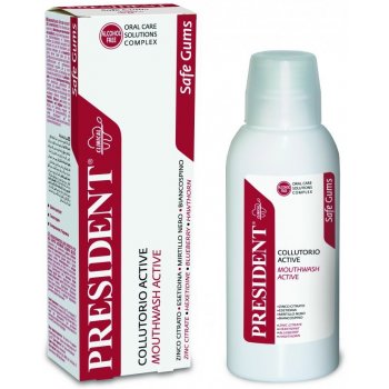 PresiDENT Safe Gums ústní voda bez alkoholu 200 ml