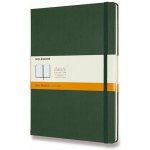 Zápisník Moleskine - tvrdé desky, XL, linkovaný - tm. zelený – Zboží Živě