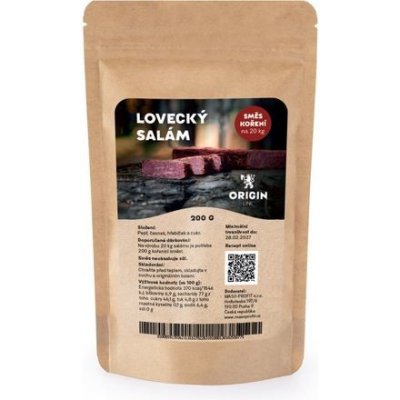 Origin Line Kořenicí směs bez soli Lovecký salám TN 200 g – Zboží Mobilmania