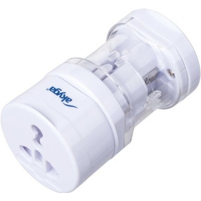 Akyga univerzální cestovní cestovní adaptér/110-250 V/ABS/Bílá AK-AD-61 | Zboží Auto