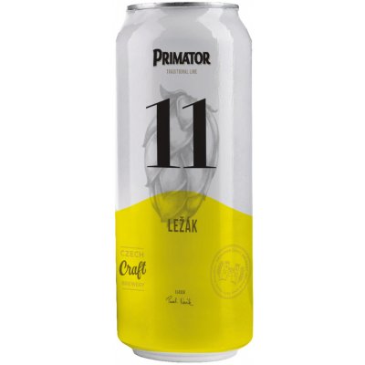 Primátor ležák 11° 0,5 l (plech) – Zboží Dáma