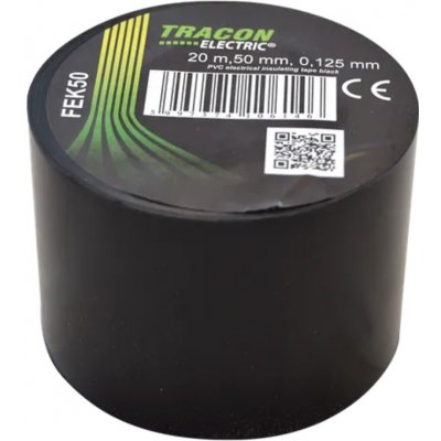 Tracon Electric Páska izolační 20 m x 50 mm černá – Sleviste.cz