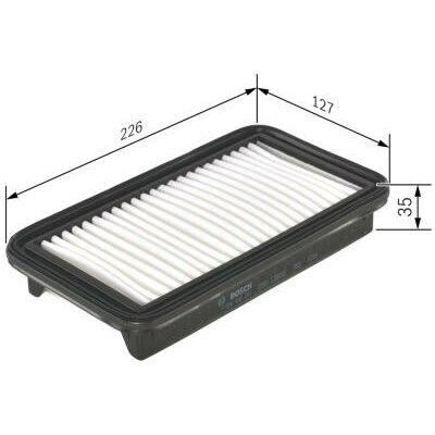 Vzduchový filtr BOSCH F 026 400 201 – Hledejceny.cz