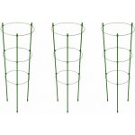 DIVODV 27930 Kruhová opora pro rostliny 90 cm, 3 kruhy, sada 3 ks, zelená – Sleviste.cz
