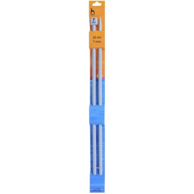 Storex Pletací jehlice PONY, hliníkové, rovné, 2 kusy, délka 35cm, velikost 7mm – Zboží Dáma