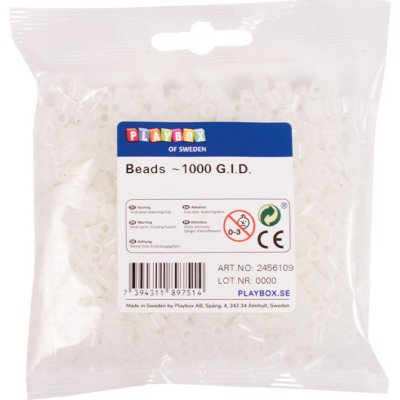 Playbox Zažehlovací korálky, 1000 ks- svítící ve tmě – Zbozi.Blesk.cz