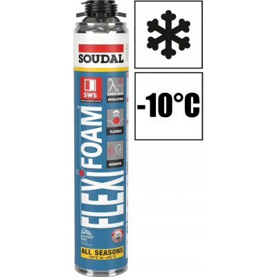 SOUDAL Montážní pěna Flexibilní Akustická pistolová FLEXIFOAM 750 ml – Hledejceny.cz