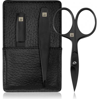 Zwilling Premium M nůžky na nehty a kůžičku 1 ks + Zwilling Premium M pinzeta šikmá 1 ks + safírový pilník 1 ks + cestovní pouzdro 1 ks – Sleviste.cz