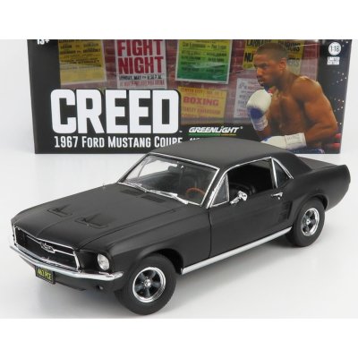 Greenlight Ford usa Mustang Coupe 1967 Adonis Creed's Matt Black 1:18 – Zbozi.Blesk.cz