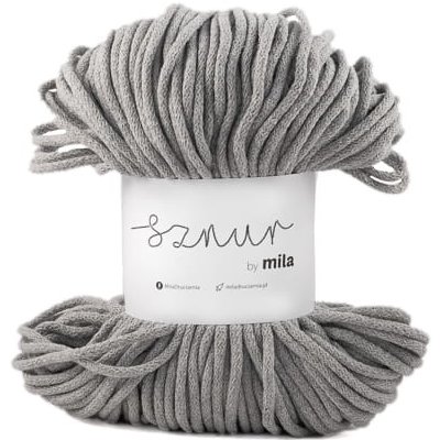 Bavlněná šňůra MILA 5mm - Šedá světlá/P03 – Zboží Dáma