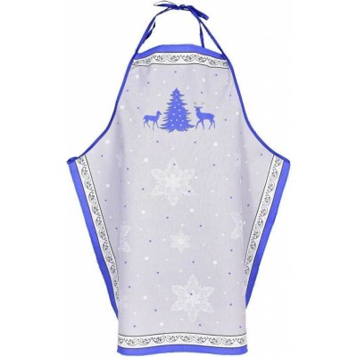 FORBYT Zástěra kuchyňská Stromeček 80x63 cm modrá – Hledejceny.cz