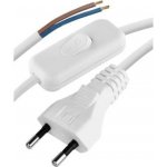 Emos Flexo šňůra PVC 2x0,75 mm, 3m bílá s vypínačem S08273 – Zboží Živě