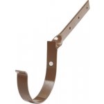 Bravo Okapový hák 100 mm překroucený hnědý – Zboží Mobilmania