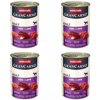 Animonda GranCarno Adult Beef a jehně 4 x 400 g – Hledejceny.cz