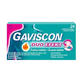 GAVISCON DUO EFEKT POR 250MG/106,5MG/187,5MG TBL MND 24