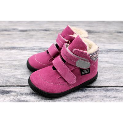 Jonap kožené zimní boty s membránou B5 růžová vlna