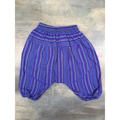 Dětské kalhoty harémky 2. modro fialové