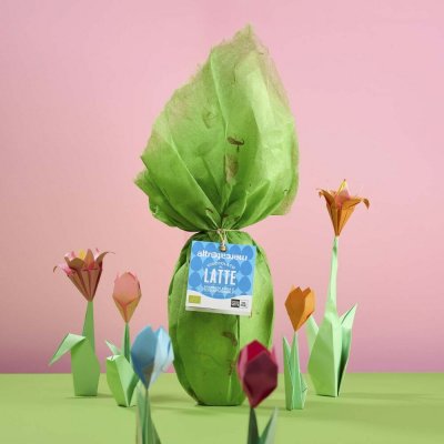 AltroMercato Bio vejce z mléčné čokolády s překvapením v hedvábném papíru 270 g – Zboží Dáma