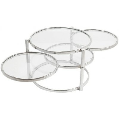 Leitmotiv SWIVEL TRIPEL PT 62 cm chrom a sklo – Zboží Mobilmania