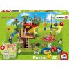 Puzzle SCHMIDT Schleich Šťastní pejsci + figurka Schleich 40 dílků