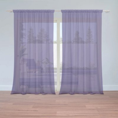 Sablio Záclony Purpurová: 2ks 150x250cm – Hledejceny.cz
