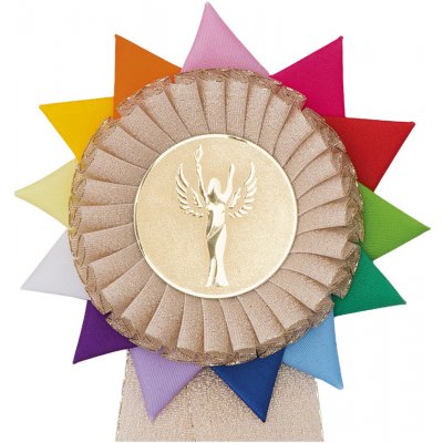 Kokarda dvouřadá RŮŽICE průměr 11 cm – Zboží Dáma