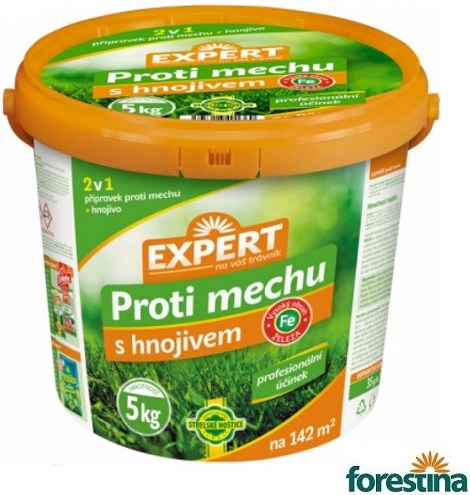 Forestina Přípravek Expert proti mechu 2v1 5kg s hnojivem