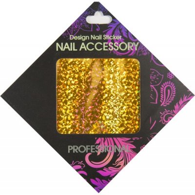 Magnetic Nail Gel Transfer Foil Gold Flakes