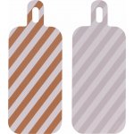 Prkénko na krájení a servírování Checks & Stripes 13 x 33 cm – Zboží Mobilmania