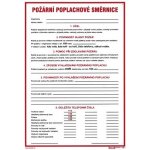 Požární poplachová směrnice 210x297mm - plastová tabulka – Zbozi.Blesk.cz