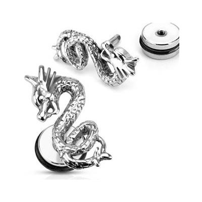 Šperky4U falešný piercing do ucha had FP1018-ST – Sleviste.cz