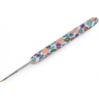 Háček 1,5 mm se silikonovou rukojetí se zlatou špičkou – Zboží Dáma