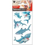 Anděl Tetování barevné pro děti 6 x 10,5 cm veselí žraloci – Zboží Mobilmania