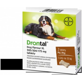 Drontal Dog Flavour XL 35 kg 1 x 2 tbl