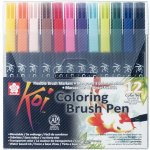 Sakura Koi Coloring Brush pen Štětcové pero Akvarel sada 12 ks – Zboží Dáma