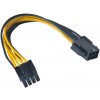 PC kabel Akasa AK-CB051 redukce PCIe na ATX12V 15cm