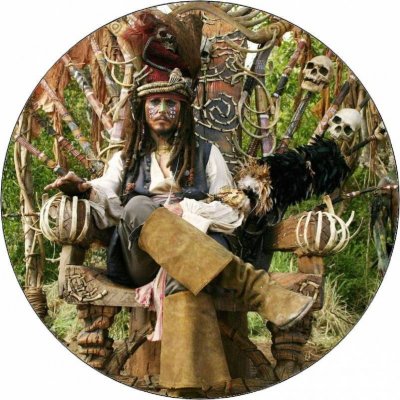 Jedlý papír Jack Sparrow jako šaman 19,5 cm – Sleviste.cz