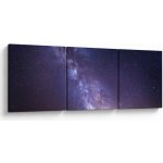 Obraz - Pohled do vesmíru, třídílný 150x50 cm – Hledejceny.cz
