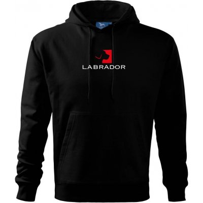 Labrador logo Cape s kapucí Černá