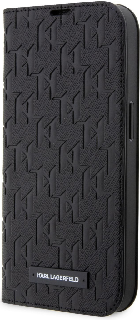 Pouzdro Karl Lagerfeld PU Saffiano Monogram na Apple iPhone 14 černé