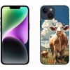 Pouzdro a kryt na mobilní telefon Apple mmCase na iPhone 14 krávy na louce