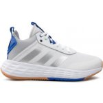 adidas Ownthegame 2.0 K GW1553 Cloud White/Silver Metallic/Royal Blue – Zboží Mobilmania