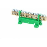 Eleman mustek.nulovy na DIN lištu 12 -pól zelená /1000009/ – Hledejceny.cz