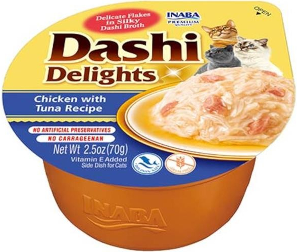 Inaba Dashi Delights kuře a tuňák 70 g