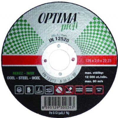 Optima Kotouč řezný 180 x 1,6 mm IN18016 – Zboží Dáma